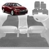 6D Diamond Car Floor Mats for Toyota Camry 2012-2017-Full Set-Grey-Outback GT