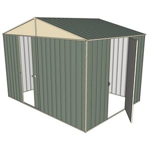 Build-a-Shed 3.0 x 2.3 x 2.3m Gable Single Hinged Side Door Shed - Green