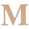 All Set 9cm MDF Alphabet Letter M