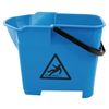 Nisbets Essentials Bucket & Handle Blue Floor Cleaning Tool Water Container Public Area 3 Pieces S225