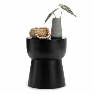 Corky Replica Black Eggcup Stool/Side Table