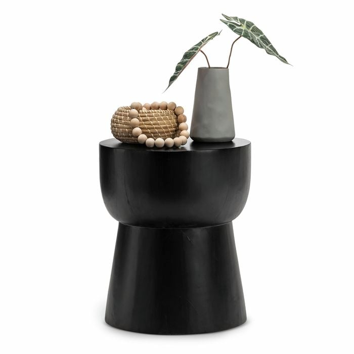 Corky Replica Black Eggcup Stool/Side Table