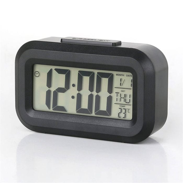 Catzon Small Digital Alarm Clock With Luminous Battery Powered-black