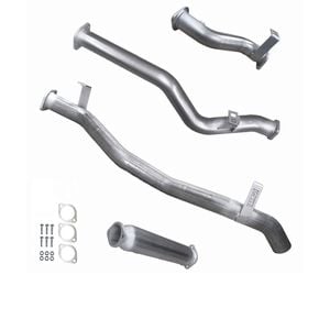 Ignite Exhausts Dpf Back For Toyota Landcruiser 79 Series V8 Dual Cab 3" With Hotdog Raw Aluminised Steel
