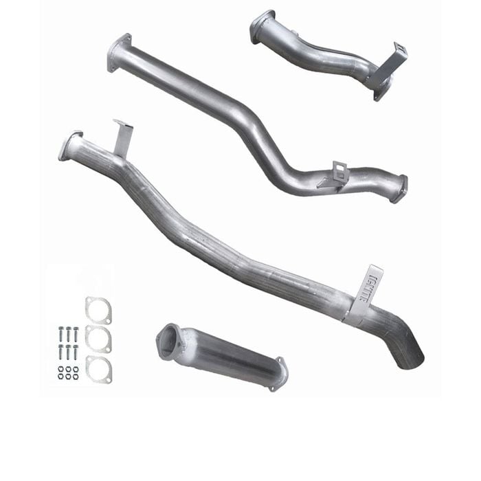 Ignite Exhausts Dpf Back For Toyota Landcruiser 79 Series V8 Dual Cab 3" With Hotdog Raw Aluminised Steel