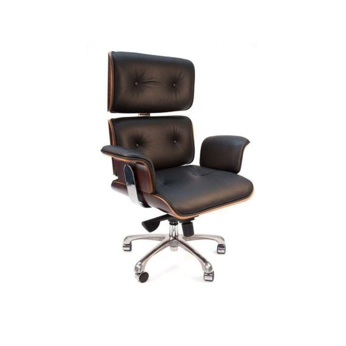SD House Eames Replica Executive Manager Luxury Office Work Chair Rose Wood - Black