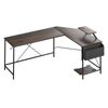 Levede L Shaped Desk for Gaming and Office Computer Desk Storage Shelf