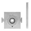 Lockwood Satin Chrome Symphony Square Rose Privacy Adapter