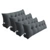 SOGA 4x 150cm Dark Grey Wedge Pillows