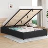Alfordson Bed Frame Queen Gas Lift Storage Base Charcoal