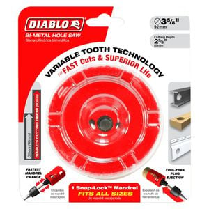 Diablo 92mm Bi-Metal Hole Saw