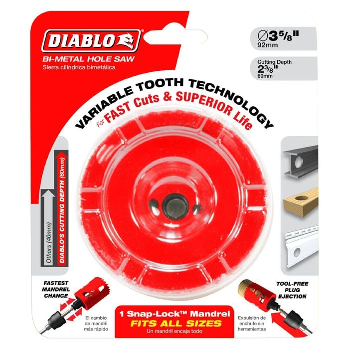 Diablo 92mm Bi-Metal Hole Saw
