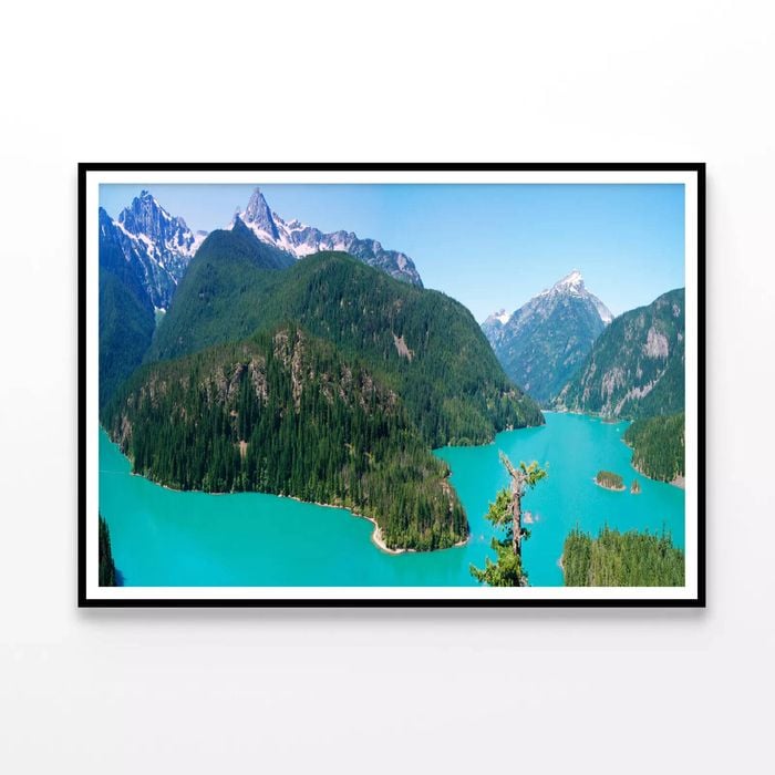 Cascade Mountain with River  Print 100% Australian Made 90x60cm  (Poster)