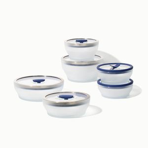 Anyday The Complete Set | Blueberry | Glass Microwave Steamer