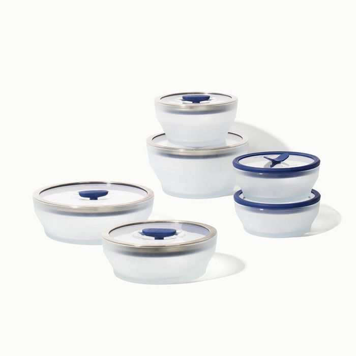 Anyday The Complete Set | Blueberry | Glass Microwave Steamer