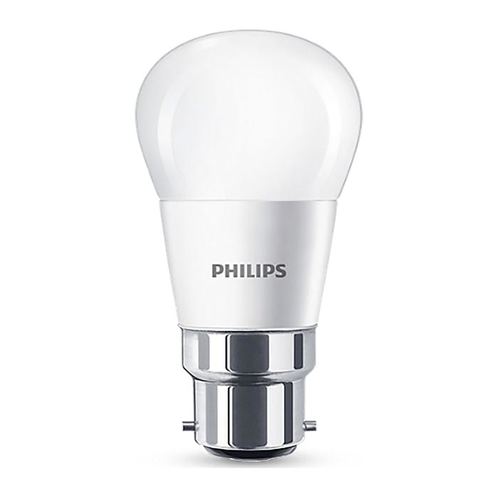 Philips B35 B22 LED 470lm Warm White 5.5W Fancy Round - 2 Pack