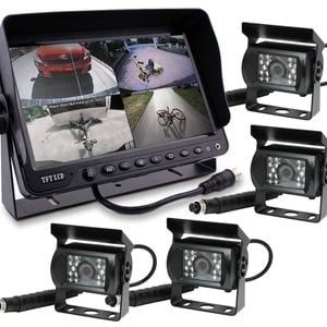 Elinz 9" DVR Monitor 4CH Realtime with 4 Camera Package