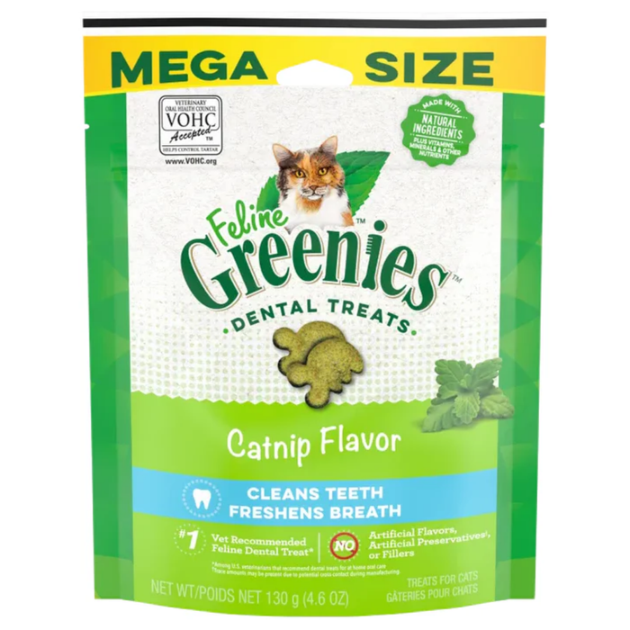 Greenies Cat Treat Dental Catnip For Cats - 130g
