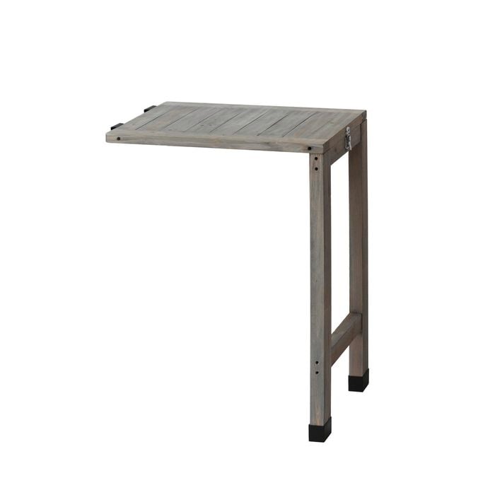 Vegtrug Grey Wash Side Table For Wall Hugger