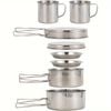 Camping Cookware Set Stainless Steel