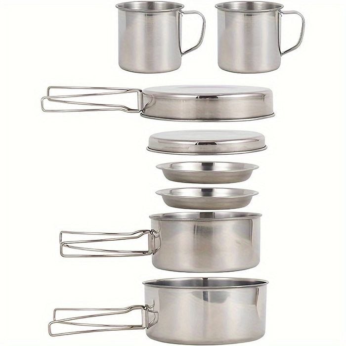 Camping Cookware Set Stainless Steel