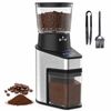 YOPOWER Silver Electric Burr Coffee Bean Grinder
