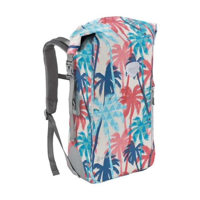 Skog A Kust Waterproof Backpack 25l Roll-top Dry Bag Palm Print Padded Back