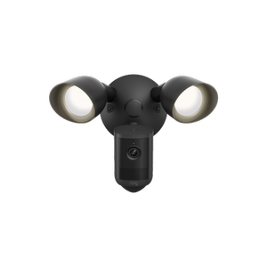 Ring Black Floodlight Camera 2K Wired