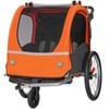 VEVOR Bike Trailer Orange and Gray with Universal Bicycle Coupler for Kids
