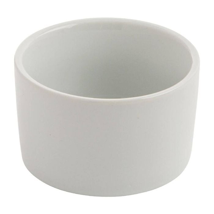 Olympia Whiteware Ramekins Contemporary 90mm 12 Pack Kitchen Soufflé Dish