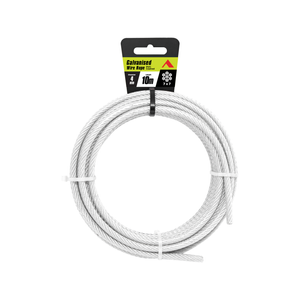 Pinnacle 4mm x 10m Galvanised PVC Coated Wire Rope