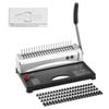 Vevor Binding Machine Black Silver Comb Binding Machine 21-holes Binding 450 Sheets