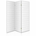 Artiss 3 Panel Room Divider Screen Wood White