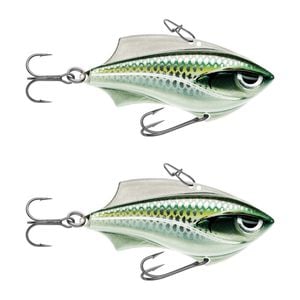 2x Rapala 6cm Rap V Blade Sinking Vibe Fishing Lures - Bleak