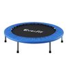 Everfit 40-inch Fitness Trampoline Rebounder Mini Round Trampoline Home Workouts 200kg Capacity Blue
