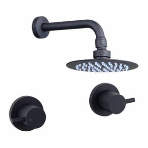 Mondella Black Resonance Pin Lever Shower Set WELS 3 Star 9L/min