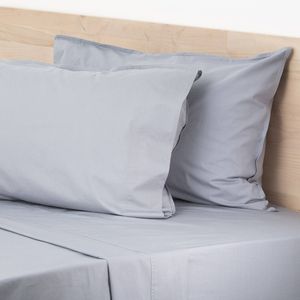 Renee Taylor Helena King Bed Vintage Stone Washed Sheet/Pillowcases Dusty Blue