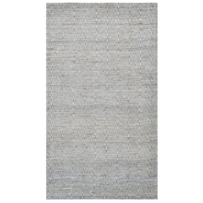 Handwoven Chevron Jute Rug-6419-Silver/Natural-60x90cm