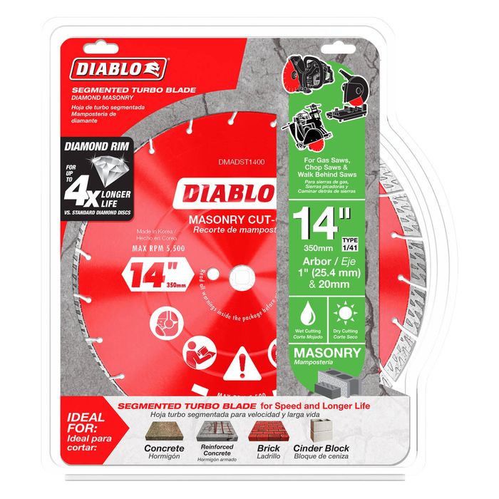 Diablo 350mm Diamond Segmented Turbo Masonry Cut Off Disc