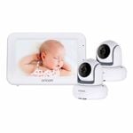 Oricom Secure SC875-2 Touchscreen 5" Premium Baby Video Monitor Twin Camera Pack