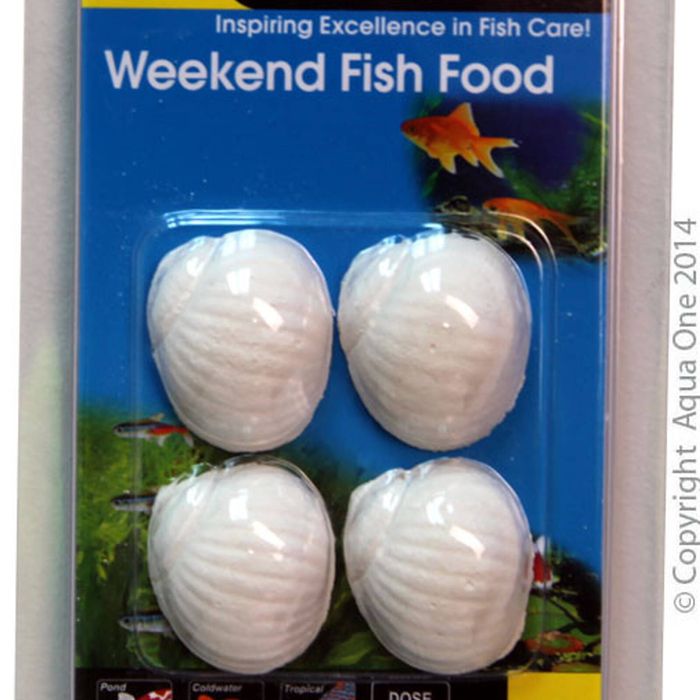 Aqua One Weekend Fish Food Block 20g (95004)