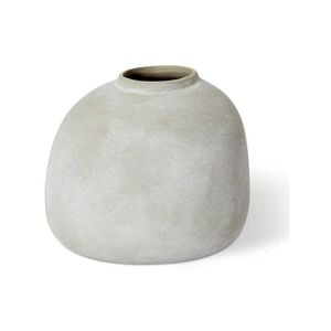E Style Benito 20cm Ceramic Plant/Flower Vase Decor - Soft Grey