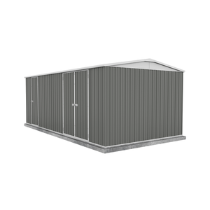 Absco 5.96 x 3.0 x 2.3m Woodland Grey Highlander Three Door Garden Shed