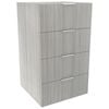 Lugna 1024 x 600 x 580mm Mist 4 Drawer Ready To Assemble Unit