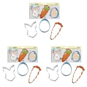 9pc R&M Easter Coloured Cookie Cutter Set - Assorted