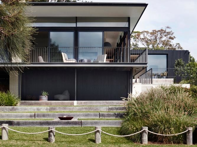 exterior of a house with a garden