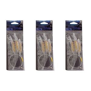 3x Wilson Rigged to Jig Rig 3 Hook Squid Style Jig Fully UV Active - Colour #3
