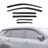 AUSGO Stainless Trim Weather Shields for Nissan X-Trail Xtrail T33 2022-Onwards Weathershields Window Visors Wind Deflectors