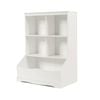Costway 3-tier Storage Cabinet Ample Bookcase Cube Shelf Storage Unit - White