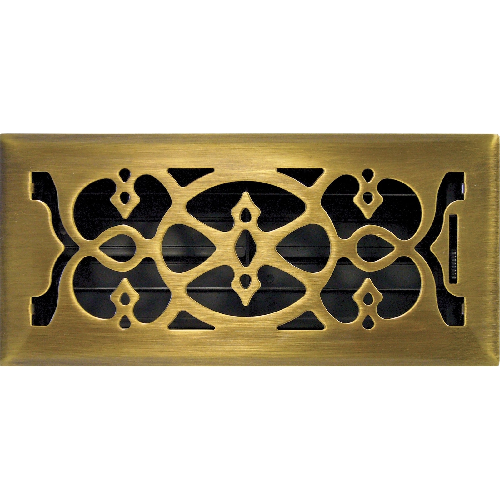 Accord 15 x 35cm Antique Brass Victorian Floor Register product image